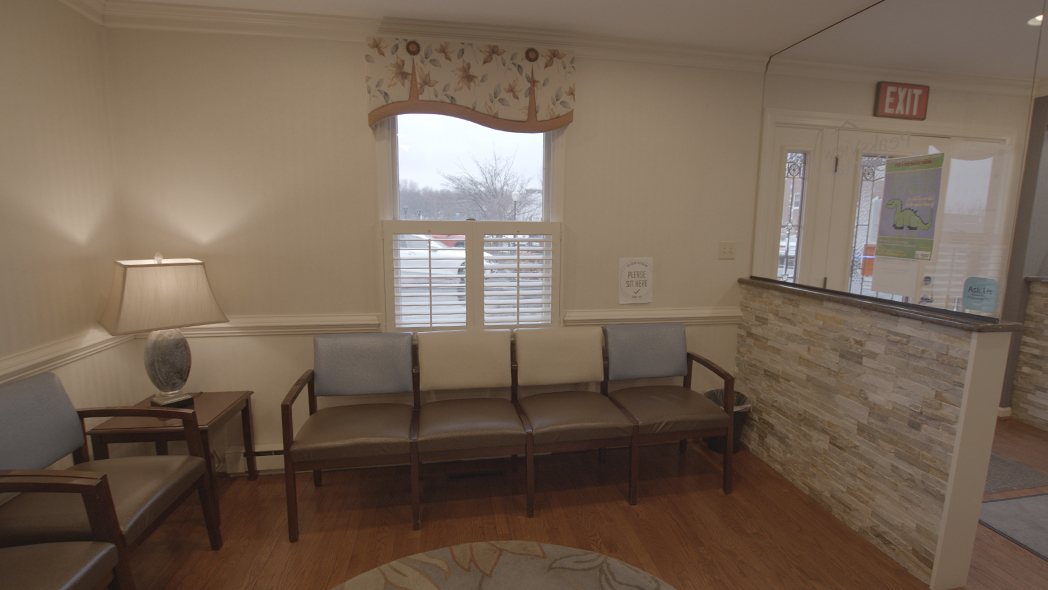Bedford dental office waiting area
