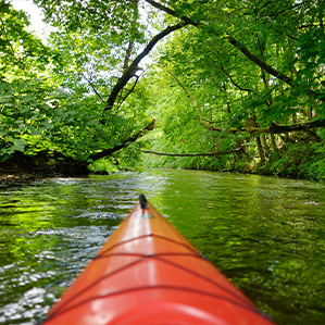 Canoe on the water