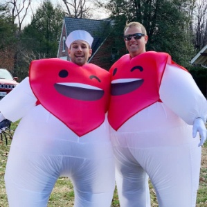 Dentists dressed up as teeth