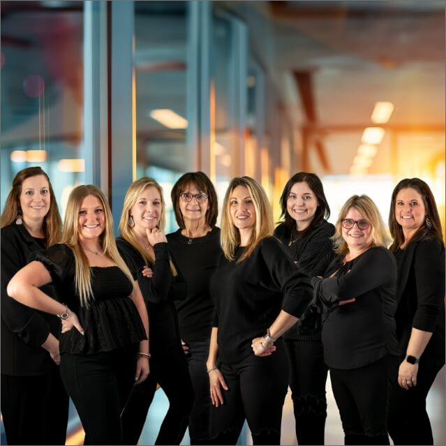 The PeaksView Dental front desk team