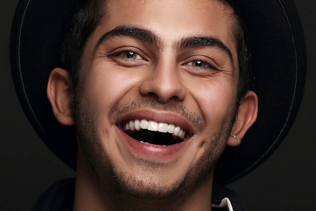 Man sharing smile after in office teeth whitening